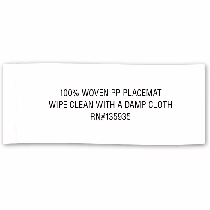 DII PVC Tablecloth Collection - Woven for Indoors and Outdoors, Polyvinyl Chloride, Black, Table Runner, 14x72