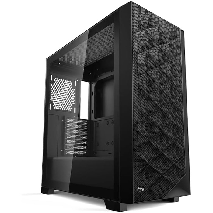 Корпус ПК Tower ATX CPS C3T500 ARGB: 6 вентиляторів ARGB, підтримка RTX 40, двостороннє скло, без колонок (Чорний)