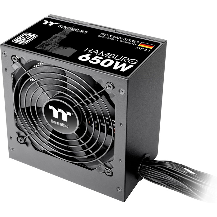 Блок живлення Thermaltake Hamburg 650W ATX 3.1 PCIe 5.1 80 Plus White German Series