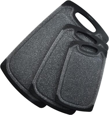 Набір обрізних дощок KIMIUP з пластику, 3 шт., з неслизькими ручками, BPA-Free, для кухні, набір, миючі в посудомийній машині