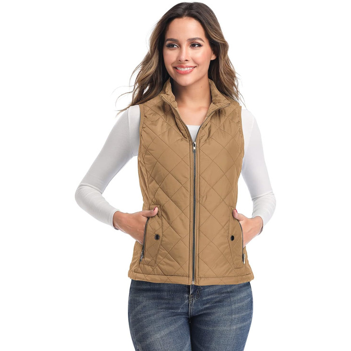 Жіноча куртка LONGKING: легка, тепла, з капюшоном, бежева (L)