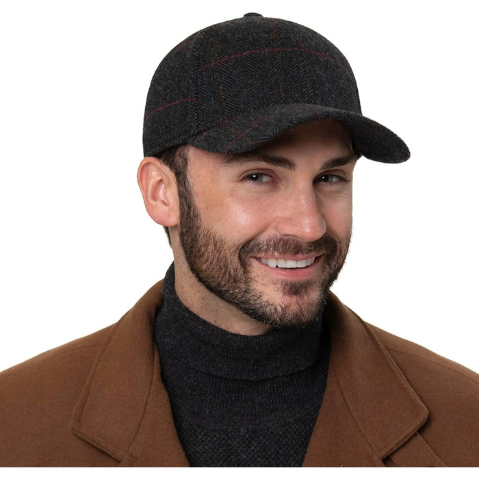 Кепка Stetson Kinty Wool з мікрофлісом та клапаном для вух, чоловіча, з бавовни, сіра, розмір L