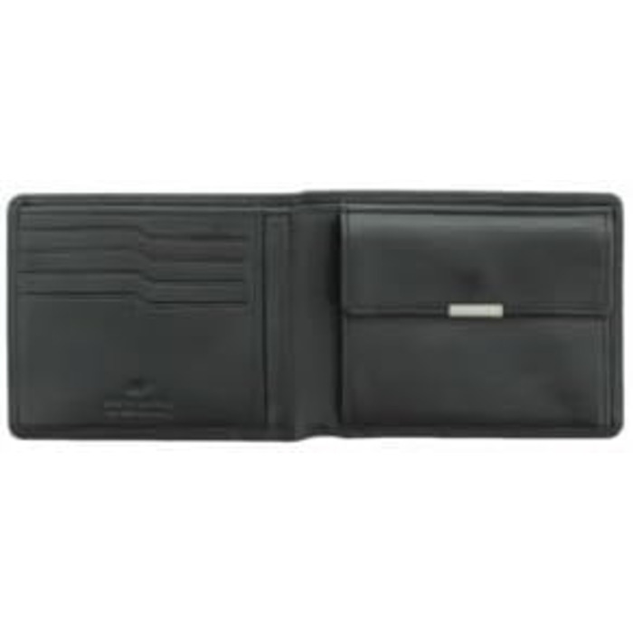 BRAUN BÜFFEL - Men's Wallet made from genuine cowhide Golf 2.0 - Slim wallet with 4+3 card slots - Timeless classic wallet with coin pocket - Elegant Black