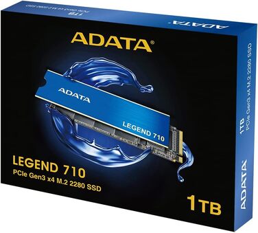 SSD ADATA Legend 710 M.2 1TB PCIe Gen3x4 NVMe 2280 (2400/1800 MB/s) – Чорний