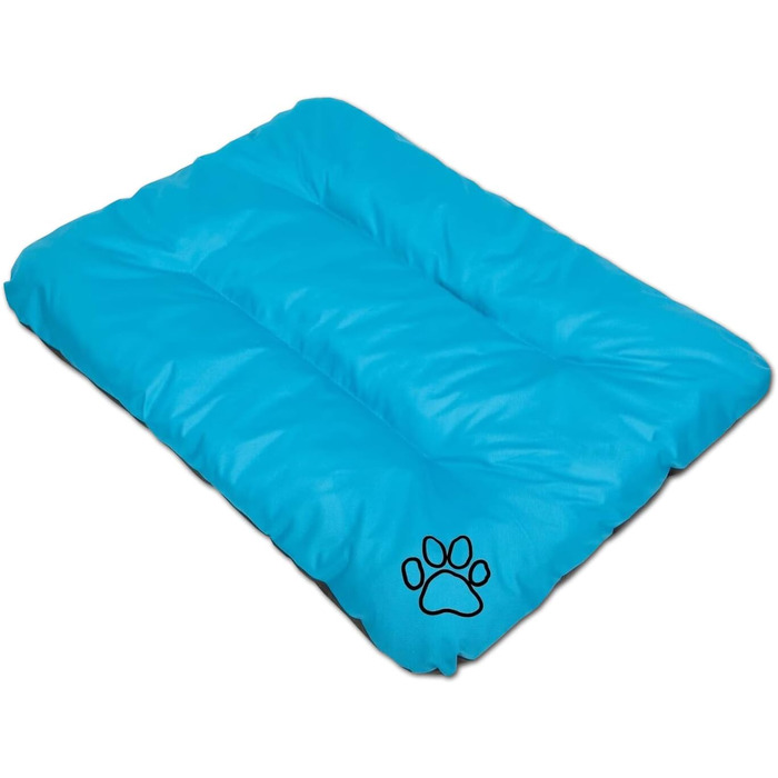 Килимок для собак, лежанка для собак великих, середніх та малих порід - вологостійкий, м'який, з піною, для вулиці та дому - 90x60x8 см, блакитний