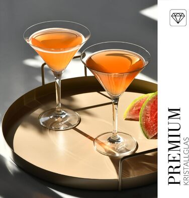 Набір коктейльних склянок Krosno Martini Glass | 6 шт. | 240 мл | Avant Garde | Для дому, ресторанів та свят | Можна мити в посудомийній машині