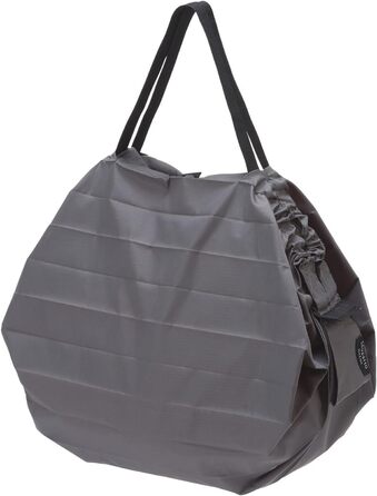 MARNA Unisex Shupatto Japanese Shopping Bag, Compact, Foldable, Size M – Mori (Forest) Japanese Shopping Bag (L, Grey)