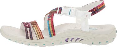 Сандалі жіночі Skechers Reggae Sew Me Boho плетені з ремінцями, білі (37 EU)