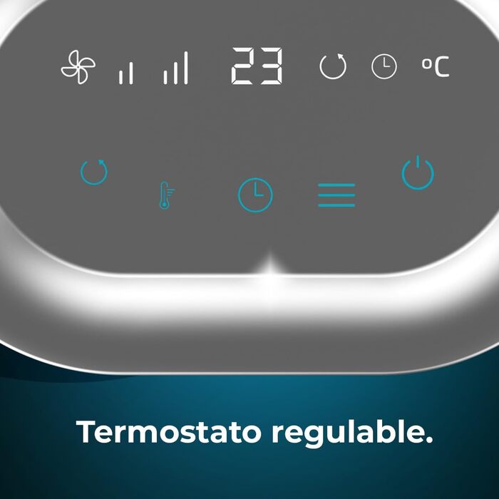 Обігрівач настільний Cecotec ReadyWarm 1550 Max Ceramic Rotate - 1500 Вт, обертання, регулювання температури, 3 режими, білий