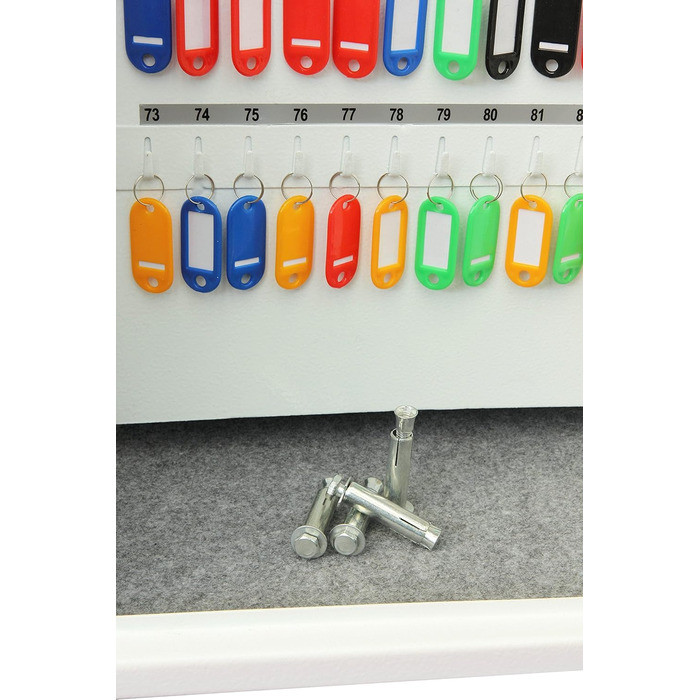 Шкафчик для ключів Phoenix Cygnus KS0032E на 48 ключів, білий, 36x30x10 см