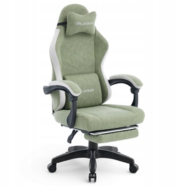 Ігрове крісло Delagear G 325, зелене, оббивка з тканини