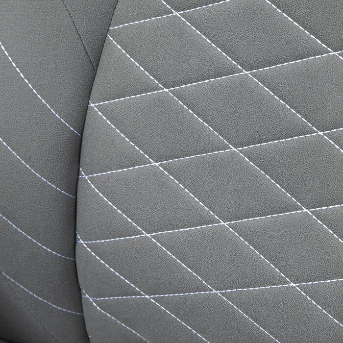 Офісний стіл Vinsetto: ергономічне крісло з регульованими підлокітниками та функцією гойдання, м'яке сидіння з мікрофібри, сірий колір