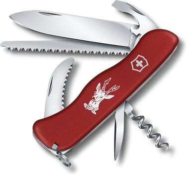Швейцарський ніж Victorinox Hunter - ніж мисливця з 12 функціями, включаючи відкривачку для пляшок та коркову викруткою