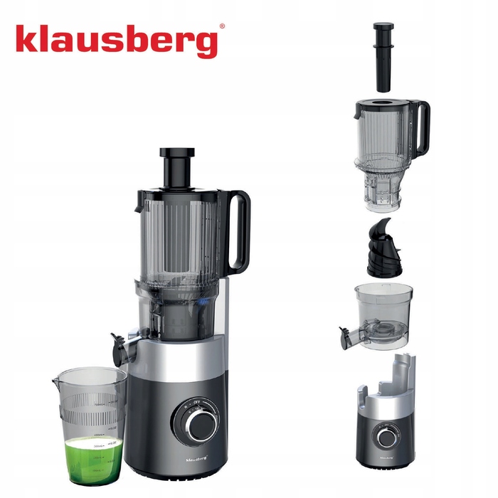 Горизонтальна шнекова соковижималка Klausberg KB 7881, 180 Вт
