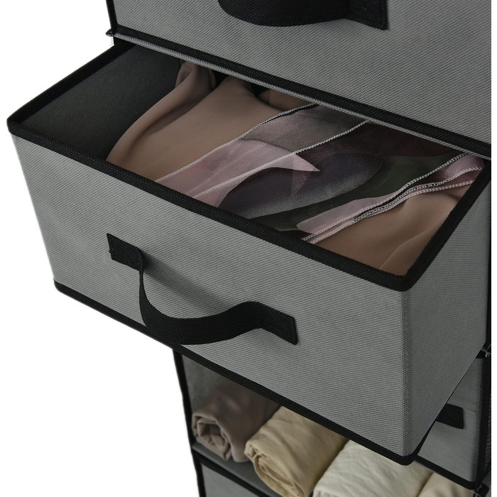 Органайзер для шафи GRANNY SAYS, сірий, з висувними ящиками, настінний, 1 шт.