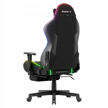 Ігрове та офісне обертове крісло Huzaro Force 5.7 RGB з підставкою для ніг