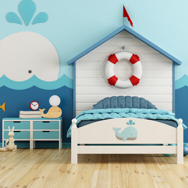 Relaxdays Children's Bedside Lamp, Wooden