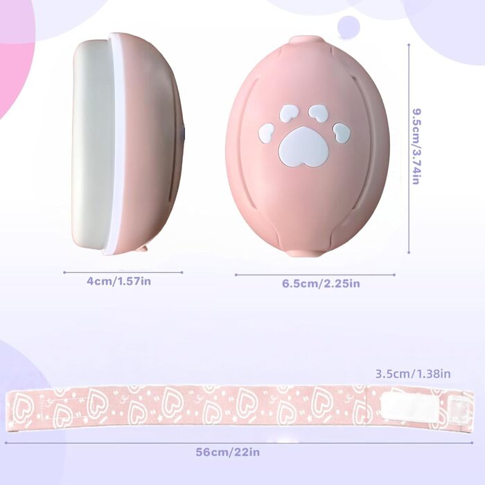 Навушники для захисту від шуму для немовлят, рожеві. Зменшують шум до 25 dB, регульоване антиковзне обруч до 36 місяців, м'які та легкі.