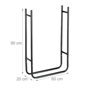 Relaxdays Log Rack, Narrow