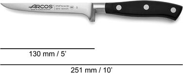 Набір ножів Arcos Riviera Santoku (3 шт.) - 180 мм, сталь Nitrum, рукоятка POM, чорний
