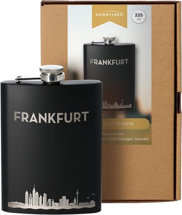 Фляга Goodtimes Frankfurt Skyline 225ml чорна