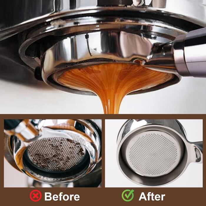 Портфільтр 51 мм сумісний з DeLonghi Dedica, La Specialista EC9335M/EC9155M/EC9355M/EC9665M, бездонний портфільтр з нержавіючої сталі, сито для еспресо, фільтр-корзина