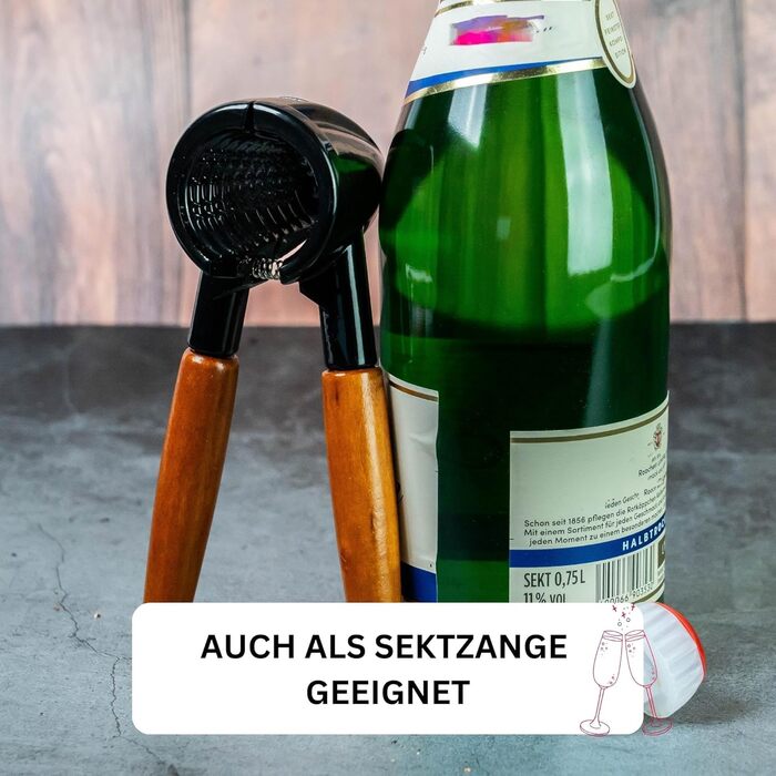 Нус-кліщ Westmark Sieger Nussprofi Deluxe з нержавіючої сталі, 16.8 см, чорний/коричневий