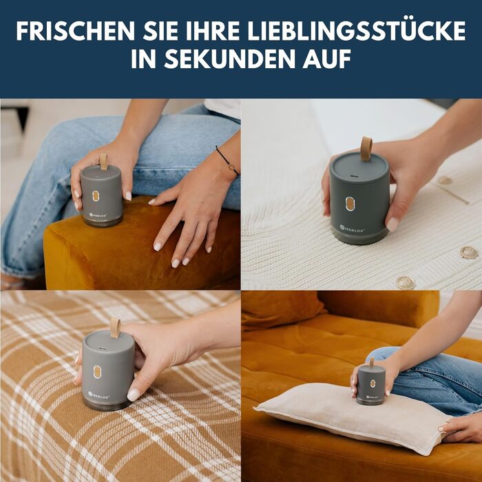 Електричний видалення ворсу для одягу: компактний, портативний, USB-зарядка, подвійний захист, сірий Chicago