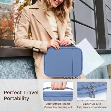 Органайзер для гаджетів Dadanism: чохол-сумка для планшетів 9-11'', кабелів, зарядних пристроїв та Powerbank (блакитний)