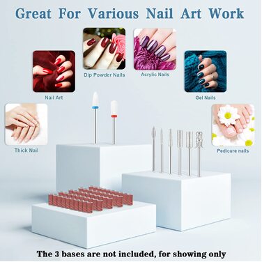 Електрична нігтьова фрезер ENGERWALL для гель-лаку, 35000 об/хв з LCD екраном та сенсорними кнопками. Професійний набір для манікюру та педикюру, догляд за нігтями, дизайн нігтів. Професійний, з підключенням.