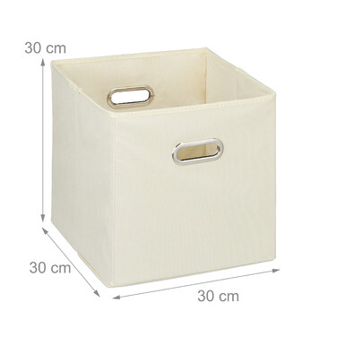 Relaxdays Fabric Storage Boxes, 2-Pack
