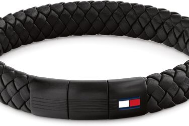 Браслет Tommy Hilfiger для чоловіків з шкіри (чорний, коричневий, синій)