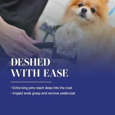 Щітка Chris Christensen Big K Slicker для догляду за шерстю тварин, чорна, велика, для собак та котів