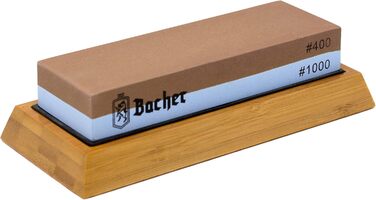 Набір точильних каменів Bacher Premium: 400/1000. Точильний камінь, камінь для заточування, з навчальною інструкцією