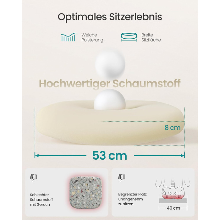 Офісне крісло SONGMICS ергономічне, поворотне з сіткою, підтримка попереку та голову, функція гойдання, ширина сидіння 53 см, відкидні підлокітники, для офісу та спальні, студентів, кольору капучино OBN047K01