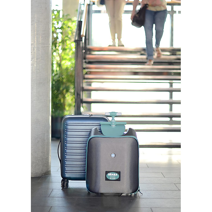 BÉABA Luggage Eazy: дитячий валіза-стілець 2-в-1, 22 л, блакитний, від 4 років