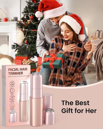 Електричний жіночий тример для обличчя iFanzeTech: для швидкої та ніжної стрижки верхньої губи, підборіддя та щік. Змінна головка в комплекті.