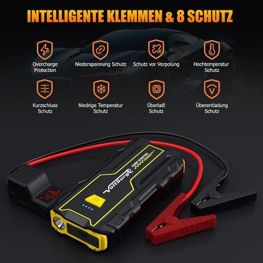 Powerbank Starthilfe VoltSurge 5000A: Зарядний пристрій для авто 12V, пусковий пристрій, LED ліхтарик