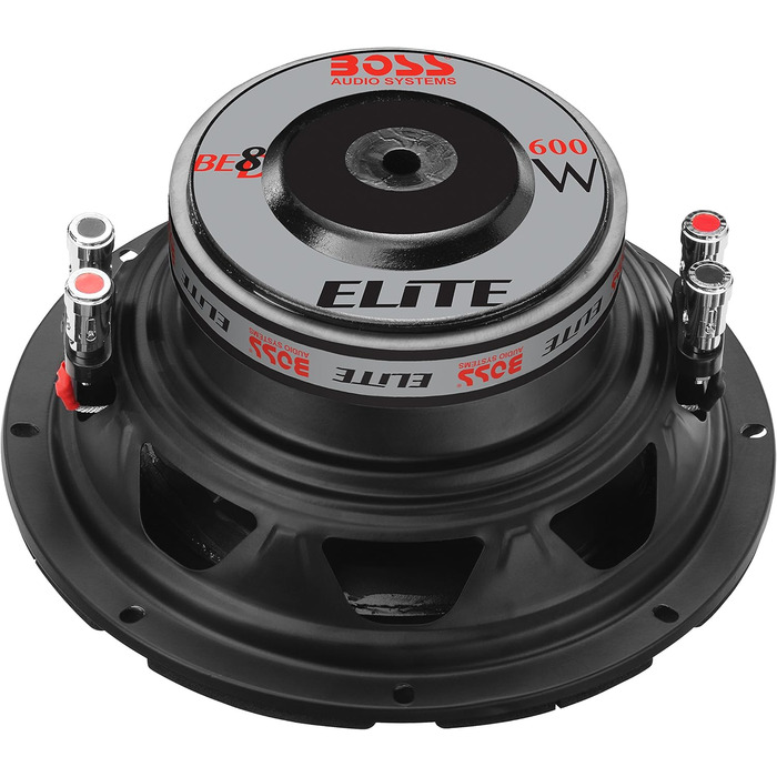 Сабвуфер Audio Systems Elite BE8D 20 см, 300 Вт RMS, 600 Вт макс, подвійна котушка 4+4 Ом, 83 дБ, для авто, 8 дюймів