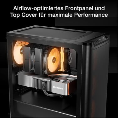 Корпус для ПК be quiet! Pure Base 501 LX (чорний) з 2 вентиляторами Pure Wings 3 140mm PWM, USB 3.2 Gen 2 Type-C, підтримкою вертикальної установки відеокарти