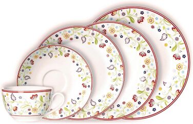 Ritzenhoff & Breker Shanti Doppio Coffee Set - 30 Piece Porcelain Dinnerware Set