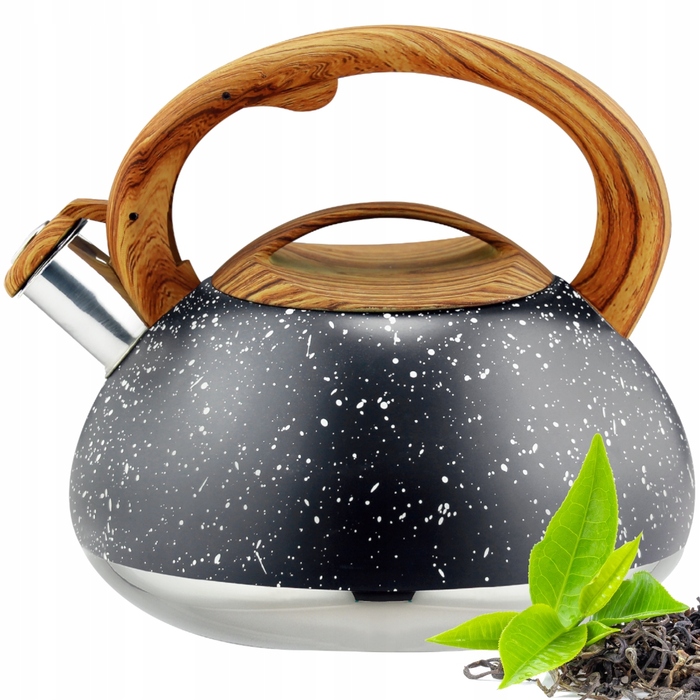 Класичний сталевий чайник Karl Hausmann, 3 л, чорний/сірий