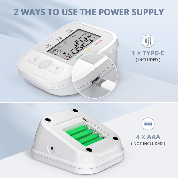 Автоматичний тонометр на плече з LCD-дисплеєм та регульованою манжетою (22–42 см), One-Touch, перловий колір