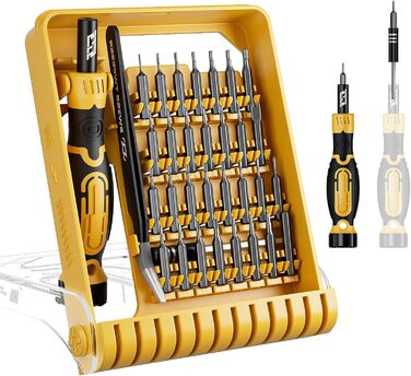 JAKEMY Mini Електродриль E21-B: Набір для дрібної механіки з регулюванням крутного моменту, LED-підсвічуванням та USB-C зарядкою