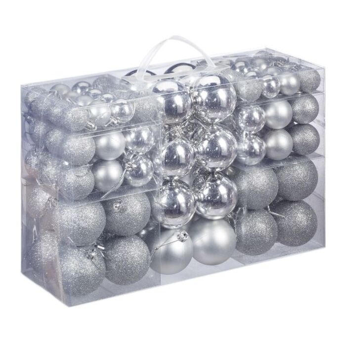 Relaxdays Set of 100 Christmas Baubles
