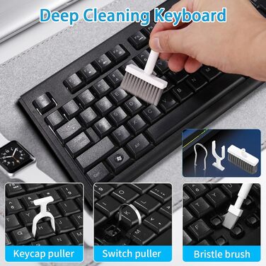 Набір для чищення техніки 22 в 1: клавіатура, навушники, планшети, телефони. З підставкою для зап'ястя