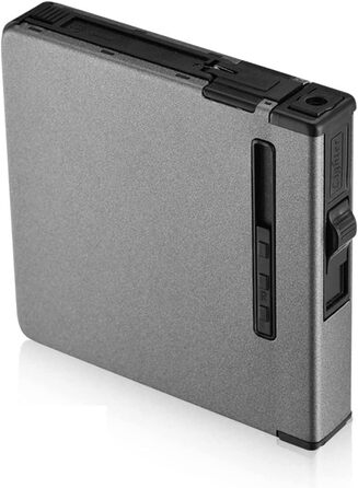 Електронне запальничкове кейс для сигарет CAM2 на 20 сигарет, чорний, з автоматичним викиданням