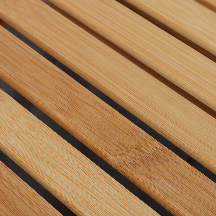Relaxdays Laundry Basket Shelf Bamboo