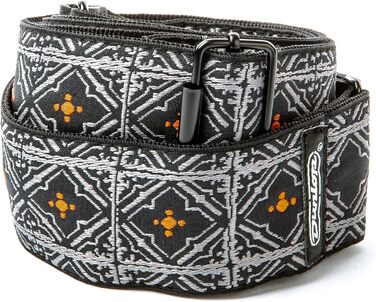 Гітарний ремінь Jim Dunlop Jacquard Fillmore жовтого кольору, універсальний розмір