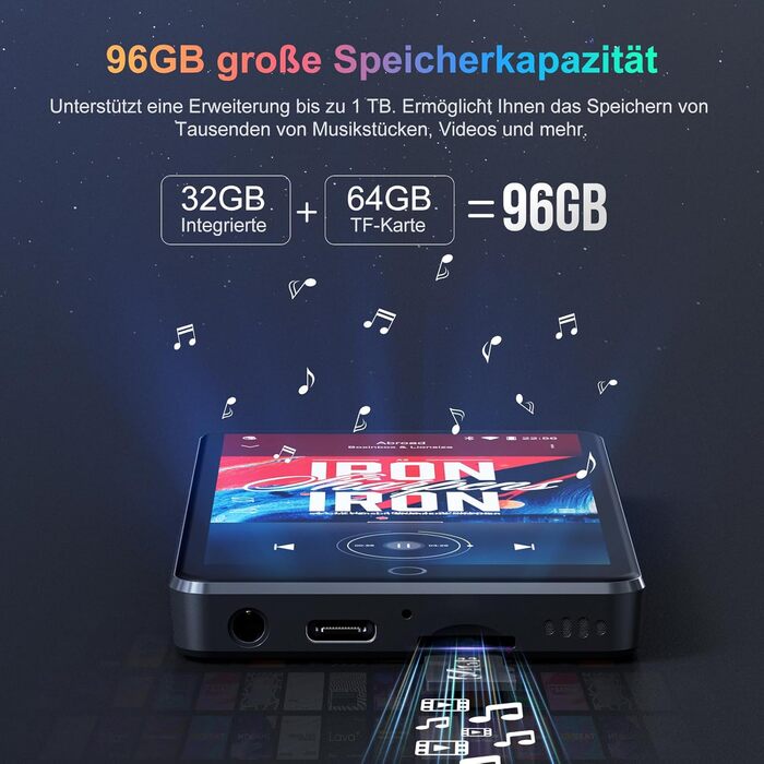 MP3 плеєр з Bluetooth та WiFi, 4.02